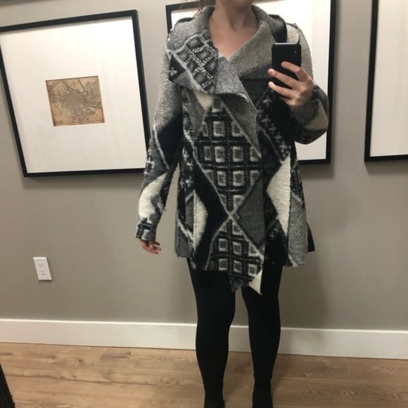 ASOS Wool Fall/Spring Waterfall Coat - Picture 2 of 7